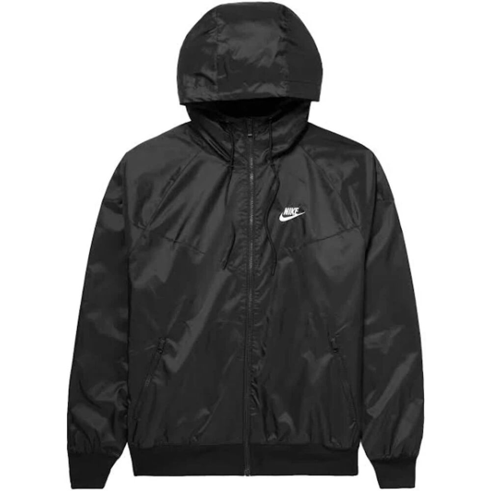 Nike Windrunner, Full Zip Hooded Jacket Black, Women's Size LARGE NWT